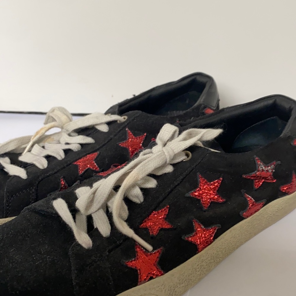 Saint Laurent red star sneakers